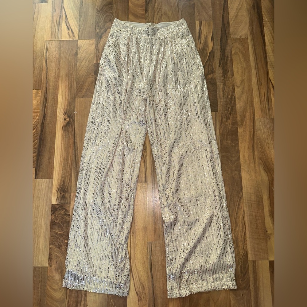 Sequin dress pants